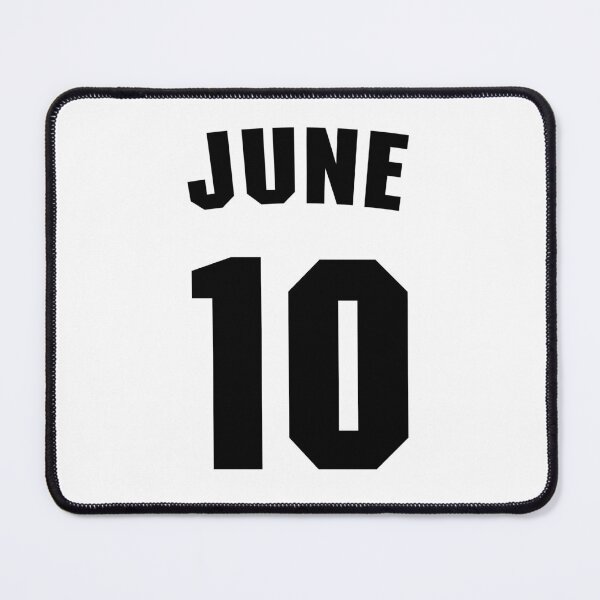 Item preview, Date of birth 10 June birthday gift sport design designed and sold by Panya-Design.
