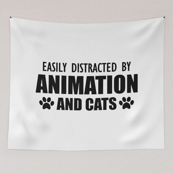 Item preview, Animator - Easily distracted by animation and cats designed and sold by kchappyshop.