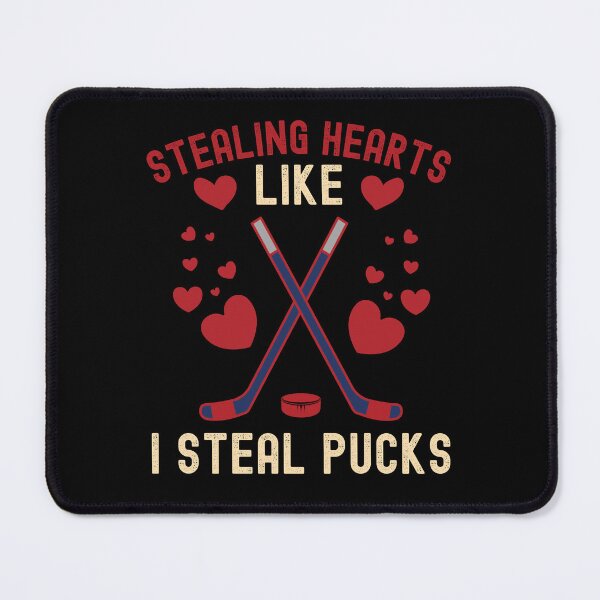 Item preview, Stealing Hearts Like I Steal Pucks Funny Ice Hockey Valentines Day designed and sold by Kaladzishop.
