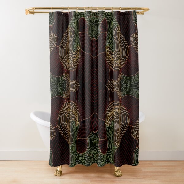 Labyrinth 7 inverse Shower Curtain