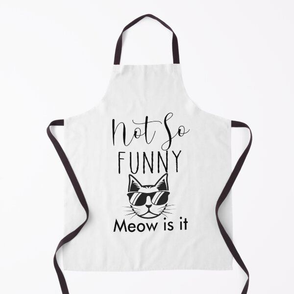 Item preview, not so funny meow is it,funny gifts for cats lovers designed and sold by goodprints shop.