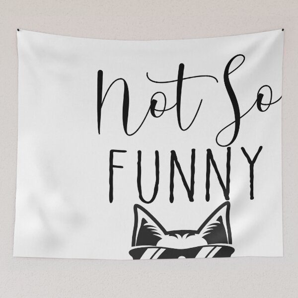 Item preview, not so funny meow is it,funny gifts for cats lovers  designed and sold by goodprints shop.