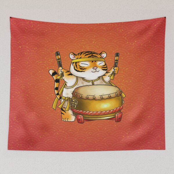 Item preview, Fat Tiger Drummer of CNY designed and sold by Takeda-art.