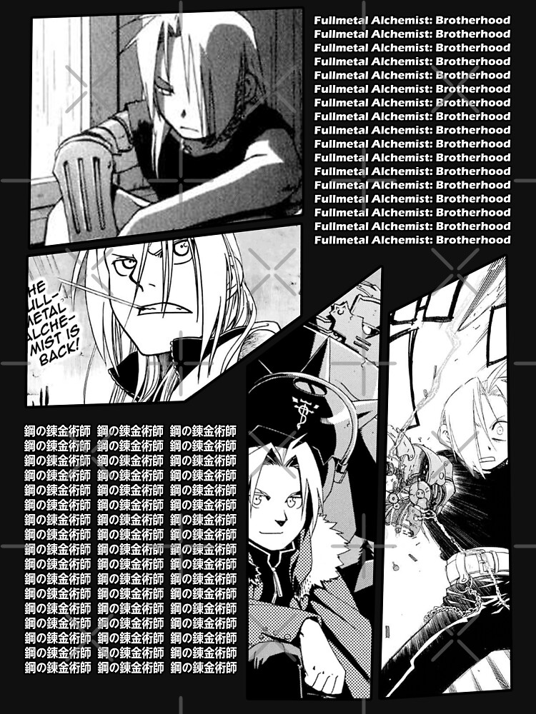 Edward Elric Fullmetal Alchemist Brotherhood Fullmetal Alchemist Manga  Panel Design Postcard for Sale by Raiden Designer Shop