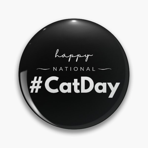 Item preview, Hashtag Happy National Cat Day designed and sold by HashtagZone.