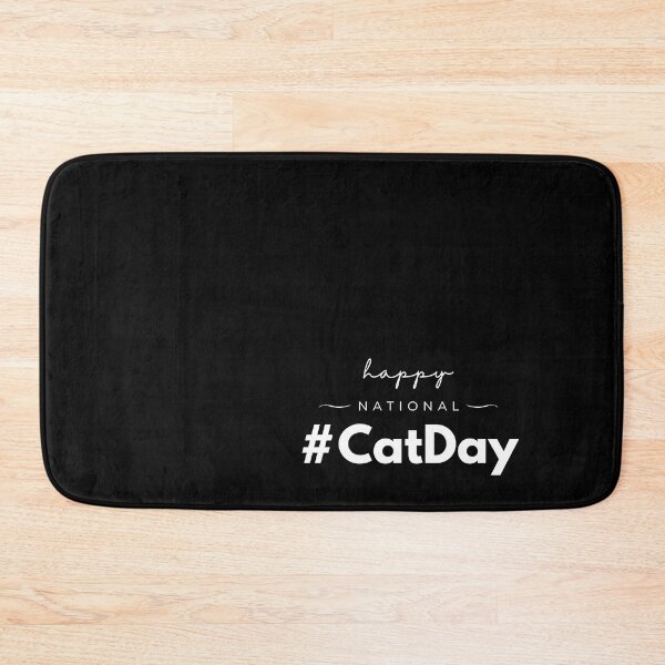 Item preview, Hashtag Happy National Cat Day designed and sold by HashtagZone.