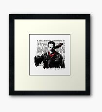 The Walking Dead - Negan quotes Framed Print