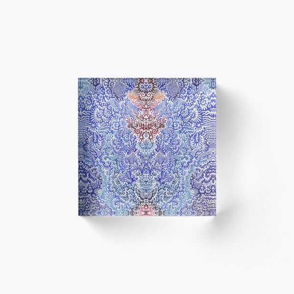This is a blue dream Acrylic Block
