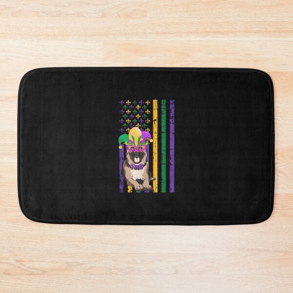 Item preview, Cute German Shepherd Mardi Gras American Flag Dog Lovers designed and sold by Mitzi12312.