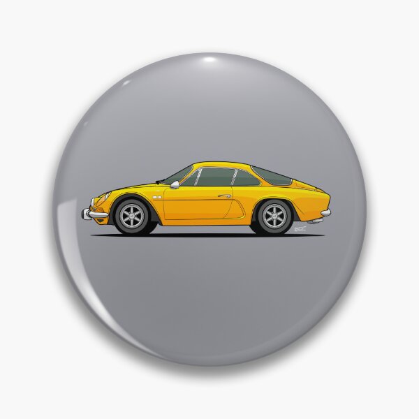 Item preview, Ren.ault Alp..ine A110 - Single Illustration - Yellow designed and sold by RJWautographics.