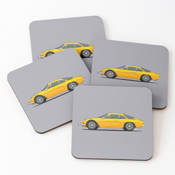 Item preview, Ren.ault Alp..ine A110 - Single Illustration - Yellow designed and sold by RJWautographics.