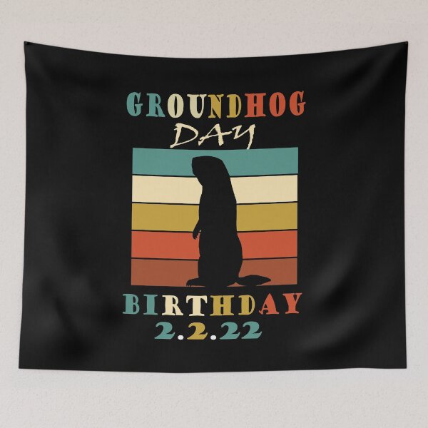 Item preview, GROUNDHOG BIRTHDAY 2.2.22 designed and sold by RetroFrame.