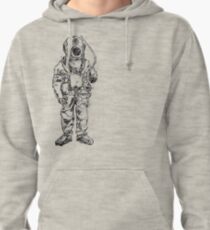 Antique Old Fashioned Ancient Scuba Diver Dry Suit Pullover Hoodie