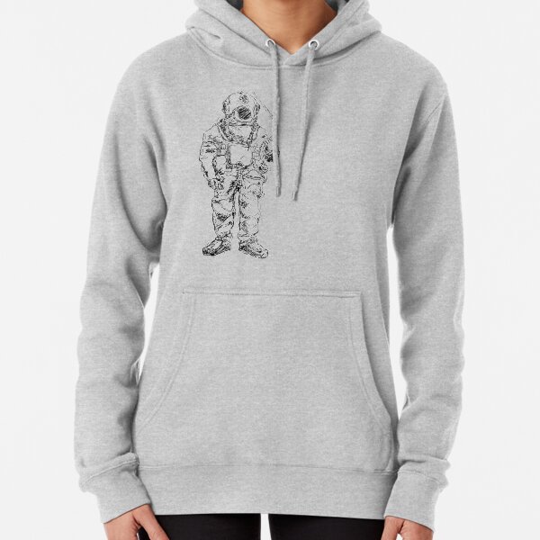 Antique Old Fashioned Ancient Scuba Diver Dry Suit Pullover Hoodie