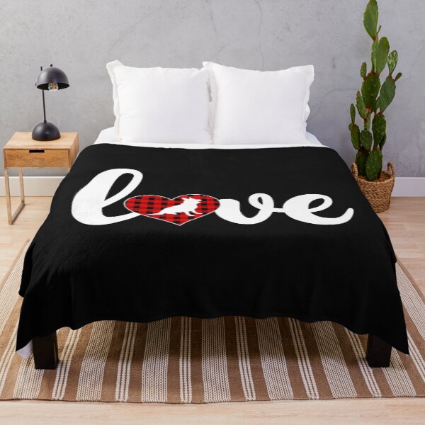 Artikelvorschau, Funny Buffalo Plaid Love German Shepherd Dog Valentine's Day entworfen und verkauft von Mitzi12312.