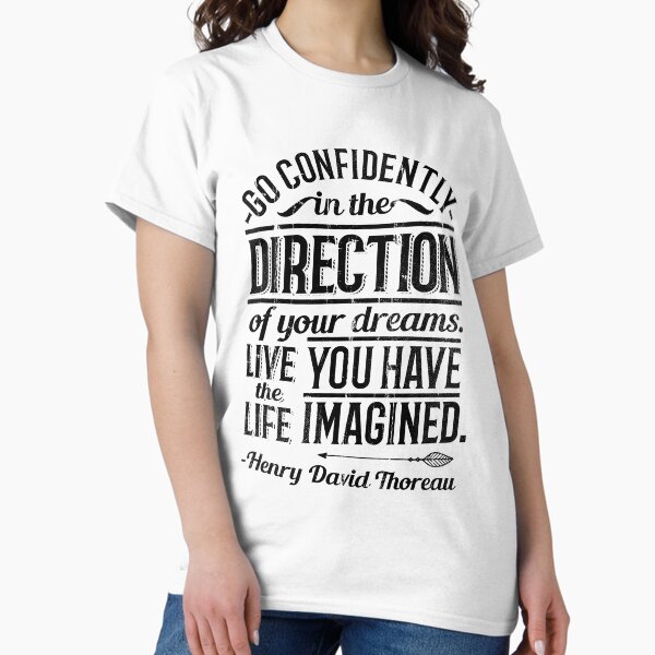 Item preview, Be Confident. Live The Life You Have Imagined. (H.D. Thoreau) designed and sold by mishodja.
