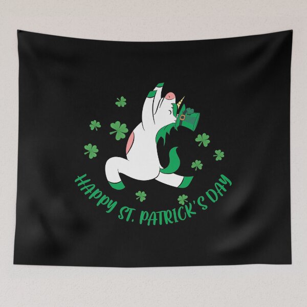 Item preview, 2022 st. patricks day shirt unicorn, clover, happy,2022, unicorn, irish, day, cute, drinking																 designed and sold by plussorn.