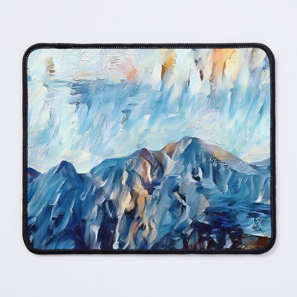 Item preview, AI Generated Style Transfer Art, Mountain Painting designed and sold by ACC .