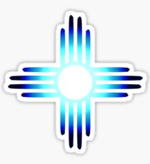 Zia Cool Blue Sticker