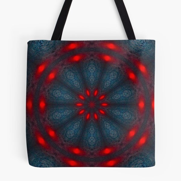 Item preview, Psychedelic Red, Black & Blue Mandala designed and sold by Zzenco.