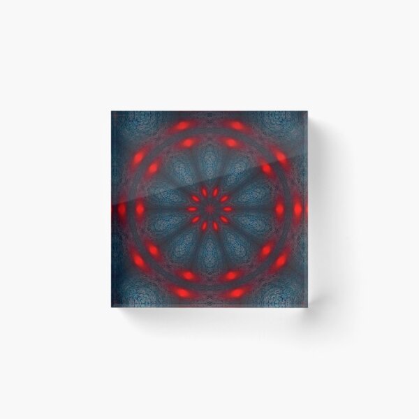 Item preview, Psychedelic Red, Black & Blue Mandala designed and sold by Zzenco.