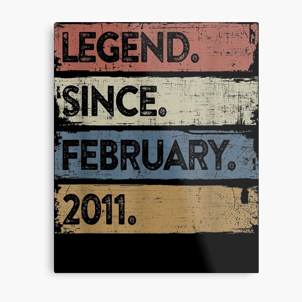 Item preview, Legend Since February 2011 11th Birthday 11 Years Old Boy designed and sold by PrincessBrogan.
