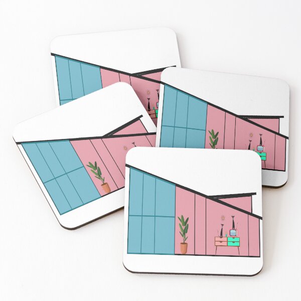Item preview, Retro Cats Settling into a MCM Palm Springs Home designed and sold by LisWilliams.