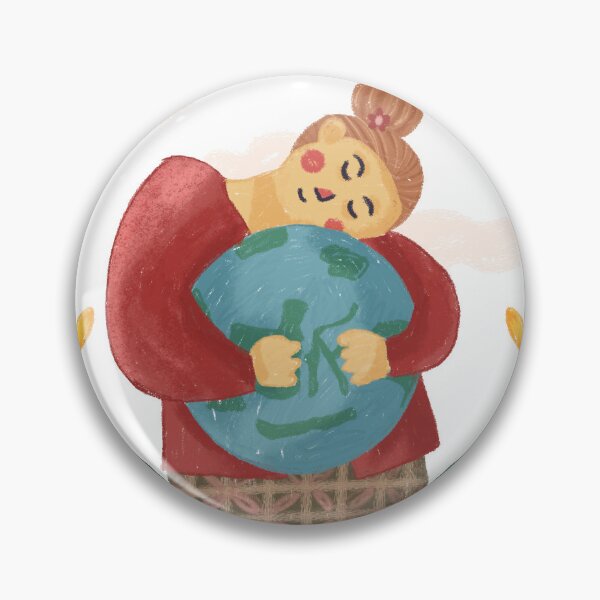 Item preview, Indonesian red kebaya woman hugs earth designed and sold by tamongg14.