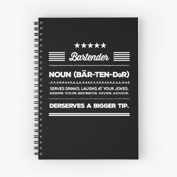 Item preview, Funny Bartender Definition  designed and sold by Tims-Tees.
