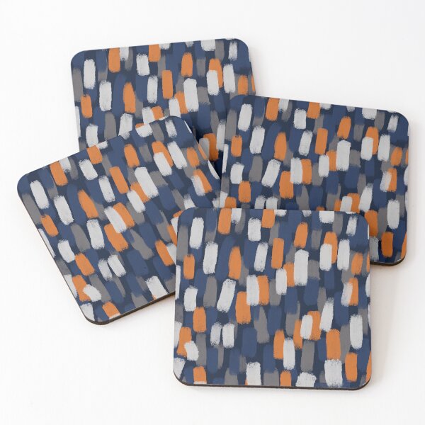 Item preview, Abstract, Orange and Blue, Paint Brush Effect designed and sold by OneThreeSix.