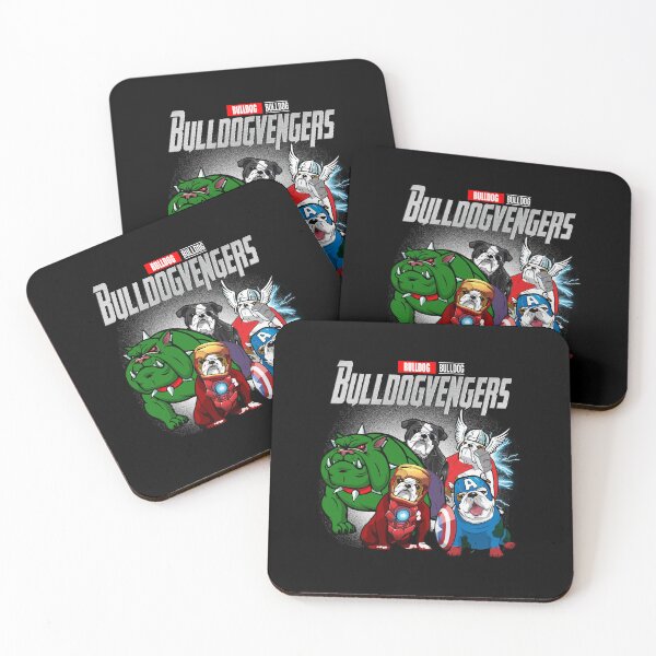 Item preview, BULLVENGERS ASSEMBLE, Bulldog Super Dogs designed and sold by Jolly Paper.
