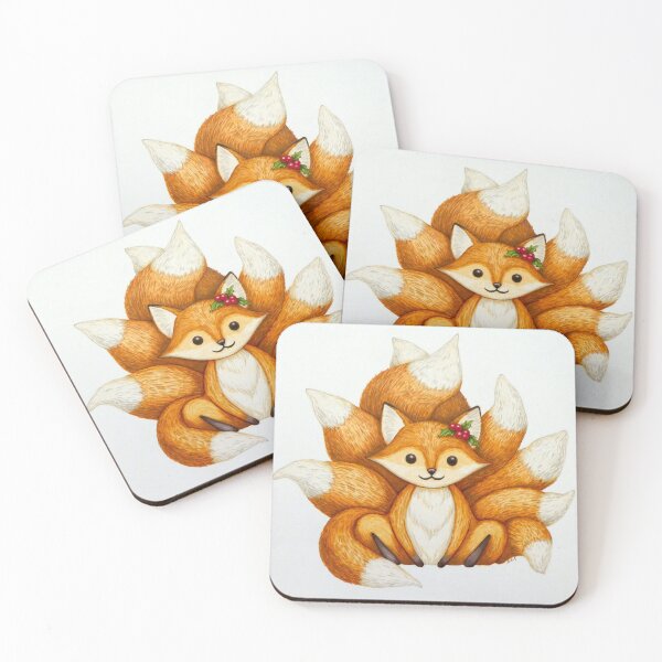 Item preview, Holiday Nine-Tailed Fox designed and sold by LoveJingle.