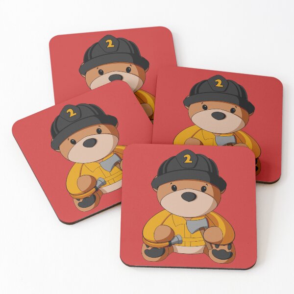 Item preview, Yellow Uniform Fireman Teddy Bear designed and sold by Alisha Ober Designs.