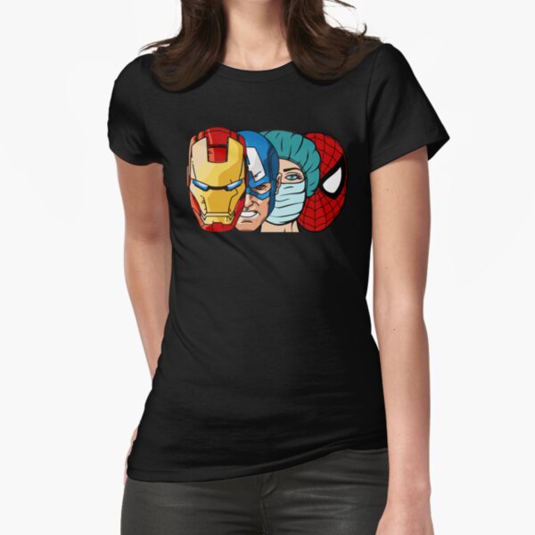 Super Hero Nurse Fitted T-Shirt