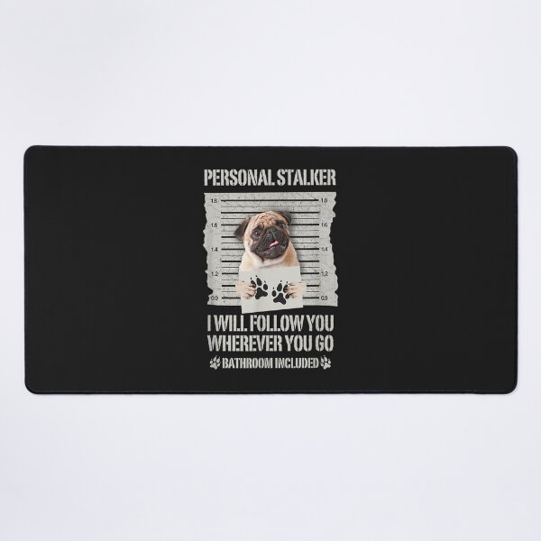 Item preview, Personal Stalker Pug T-Shirt designed and sold by TheresaKrammer.