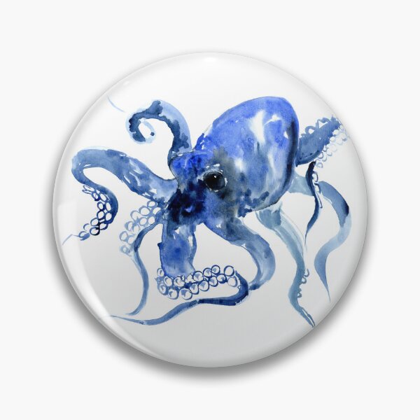 Item preview, Navy Blue OCtopus Artwork designed and sold by surenart.