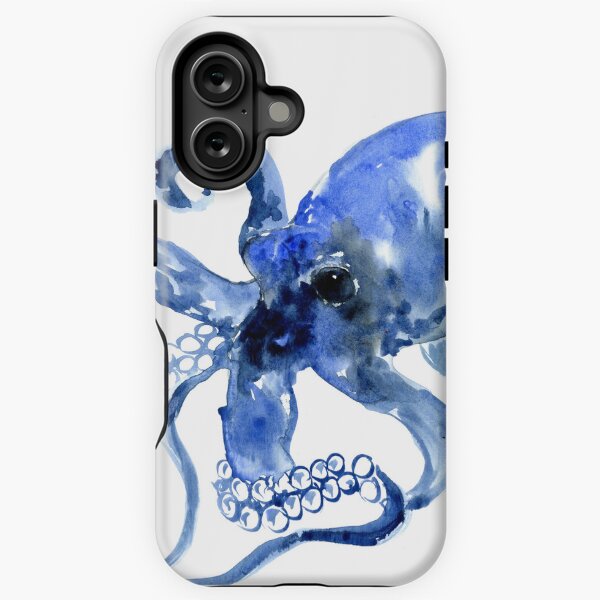 Item preview, Navy Blue OCtopus Artwork designed and sold by surenart.
