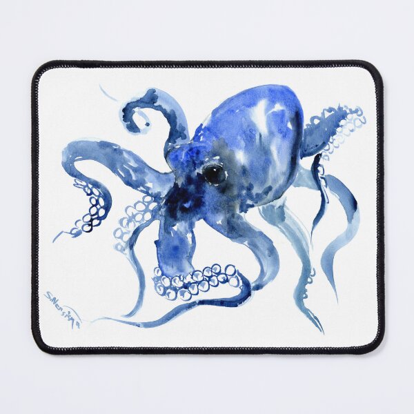Item preview, Navy Blue OCtopus Artwork designed and sold by surenart.