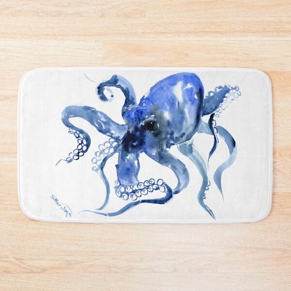 Item preview, Navy Blue OCtopus Artwork designed and sold by surenart.