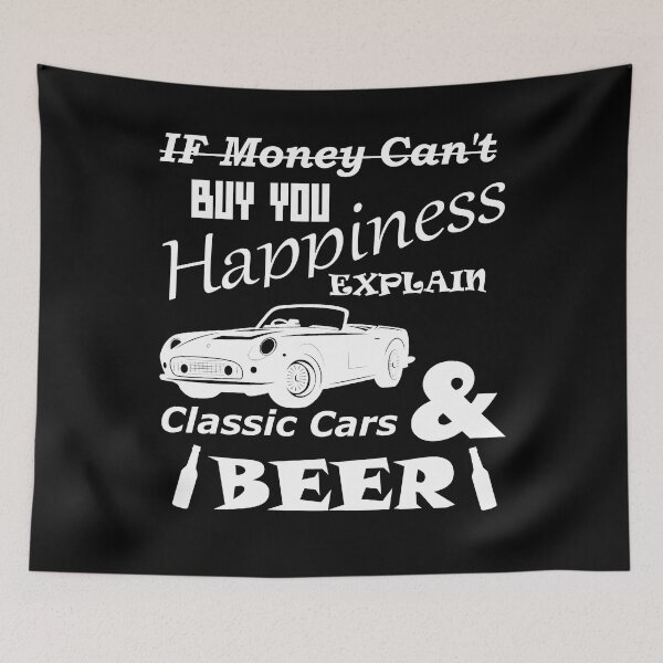 Item preview, Happiness Classic Cars & Beer designed and sold by DontGoBroke.