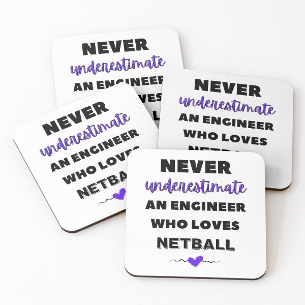 Item preview, Never underestimate an engineer who loves netball designed and sold by TheGreenGoat.