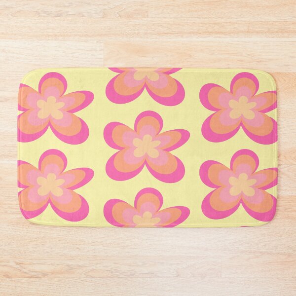 Item preview, Neon Orange and Pink Retro Daisy Flower designed and sold by hannahvira.