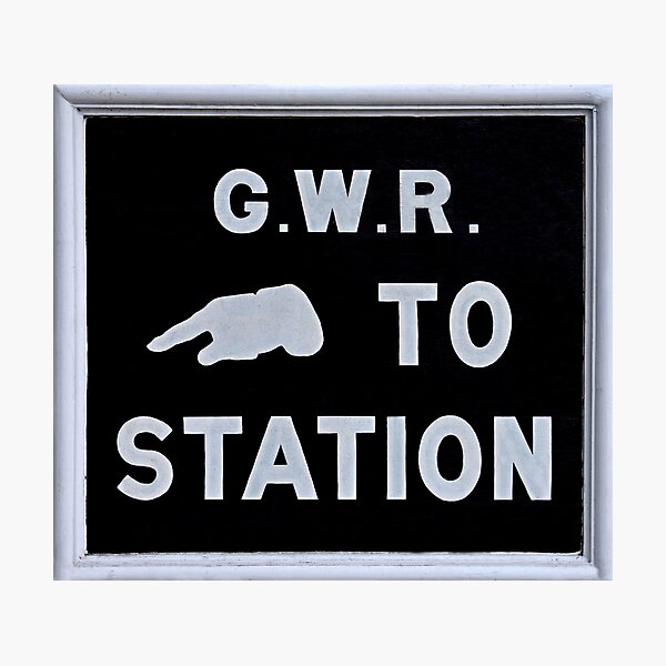 Item preview, Great Western Railway To Station Sign designed and sold by Random Railways.
