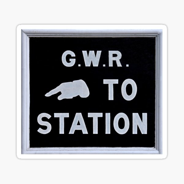 Item preview, Great Western Railway To Station Sign designed and sold by Random Railways.