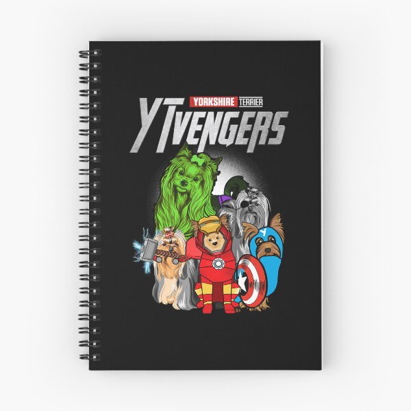 Artikelvorschau, Yorkshire Terrier Langhaar, YTVENGERS Assemble entworfen und verkauft von Jolly Paper.