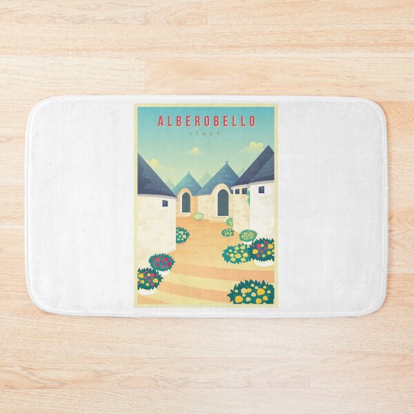 Item preview, Alberobello, Italy - Vintage Travel Poster designed and sold by Atifslm.
