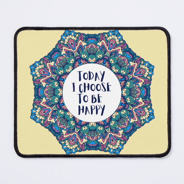 Item preview, Today I Choose To Be Happy Mandala Positive Affirmation designed and sold by JDWCreations.