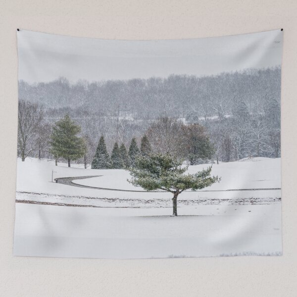 Item preview, Rivercut Golf Course Snow Storm designed and sold by mljdwhite.