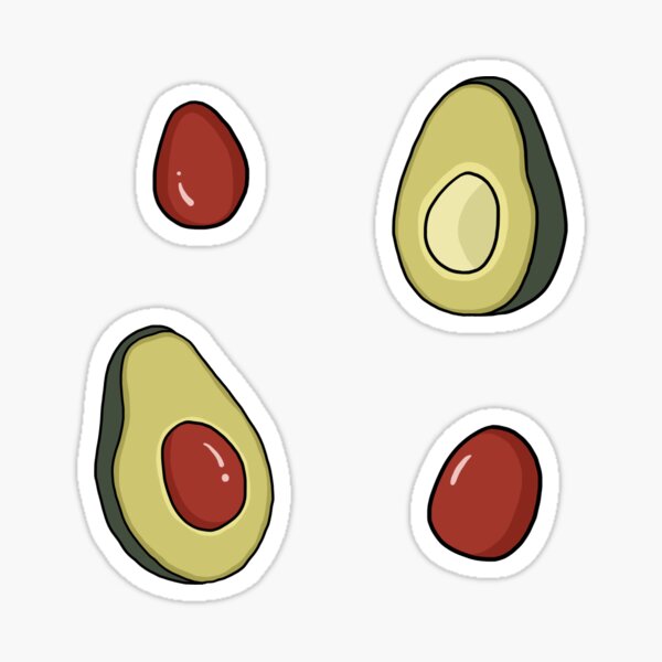 Avocado Fun Sticker