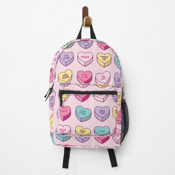 Item preview, Love Heart Candy Pattern on Pastel Pink for Valentines Day designed and sold by Hixon House.